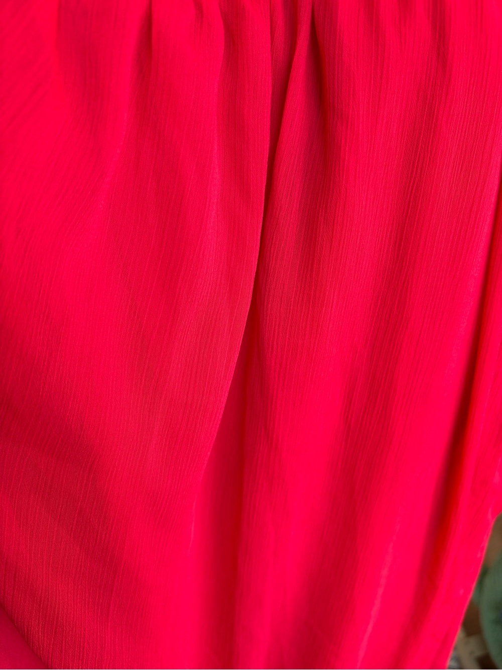 Outcast Red Strapless Maxi Dress XS Smocked Ruched Tie Waist - Picture 8 of 8